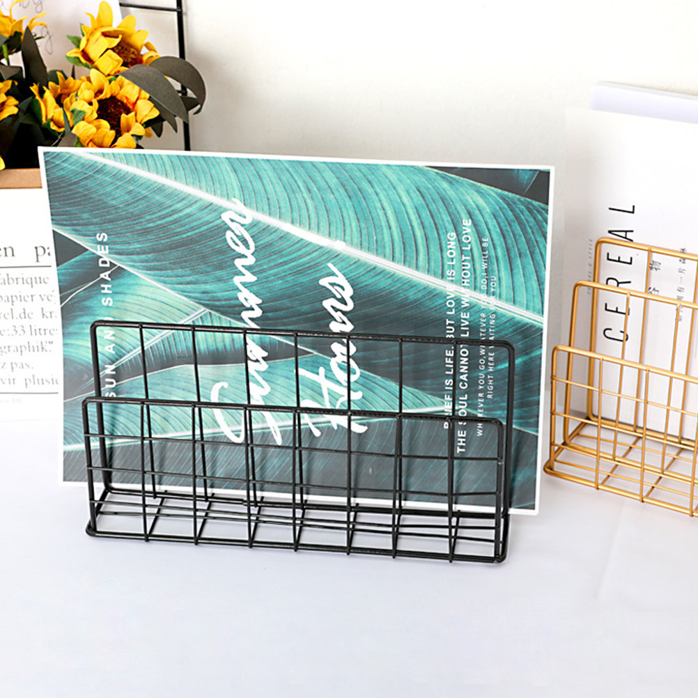 ชั้นวางจัดระเบียบเอกสารโลหะสำห - Magazine Holder Rack บทวิจารณ์และราคา