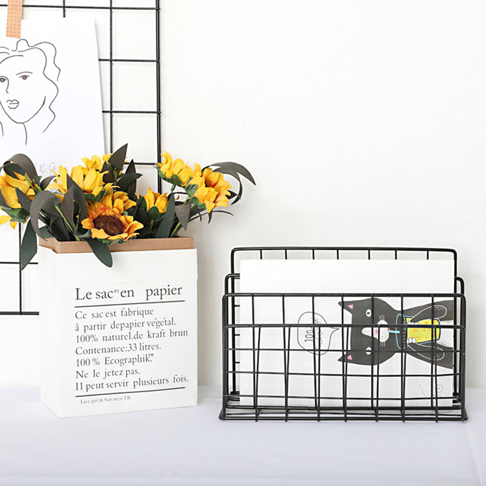 ชั้นวางจัดระเบียบเอกสารโลหะสำห - Magazine Holder Rack บทวิจารณ์และราคา