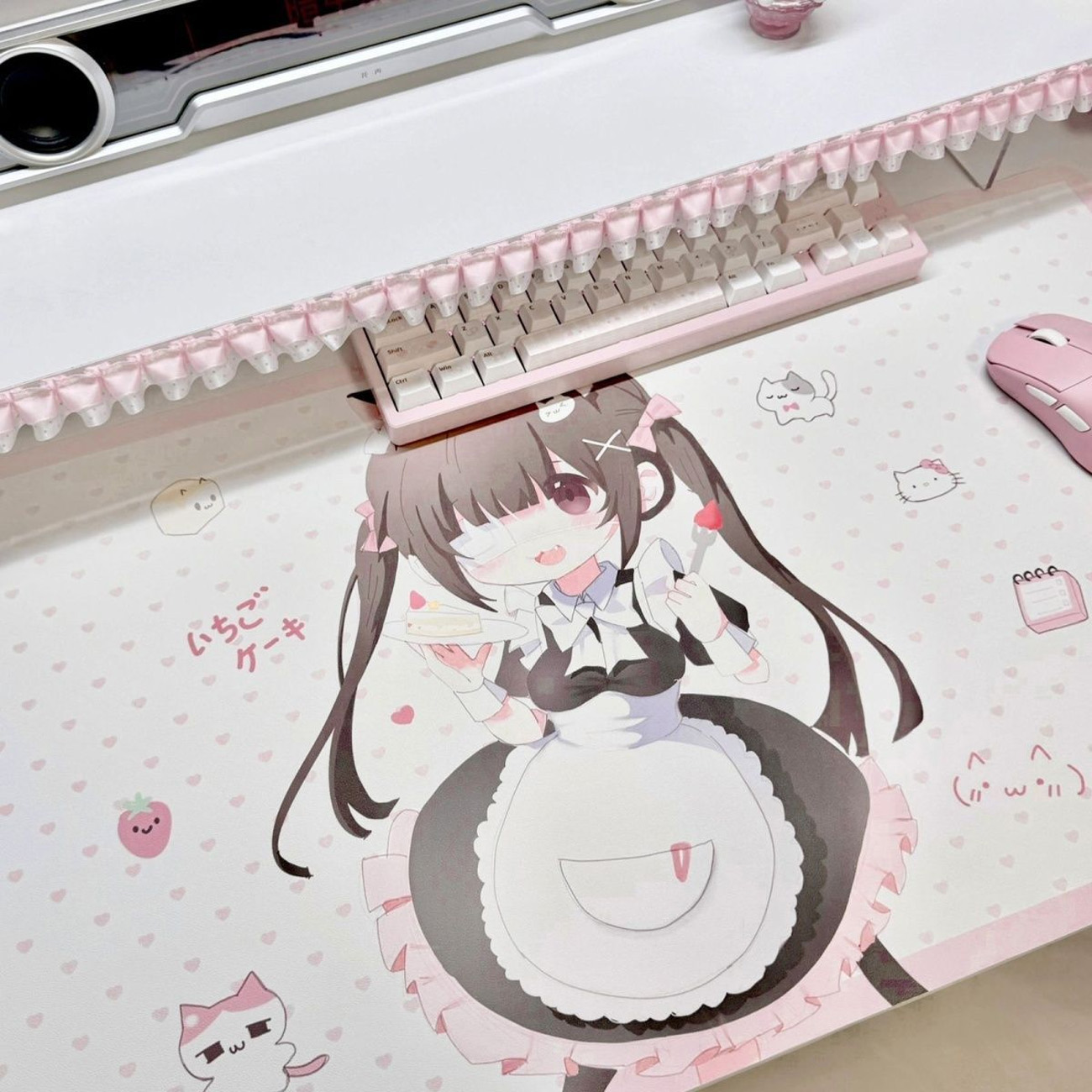 แผ่นรองโต๊ะหนัง PU ลายสาวเมดอน - Leather Desk Pad บทวิจารณ์และราคา
