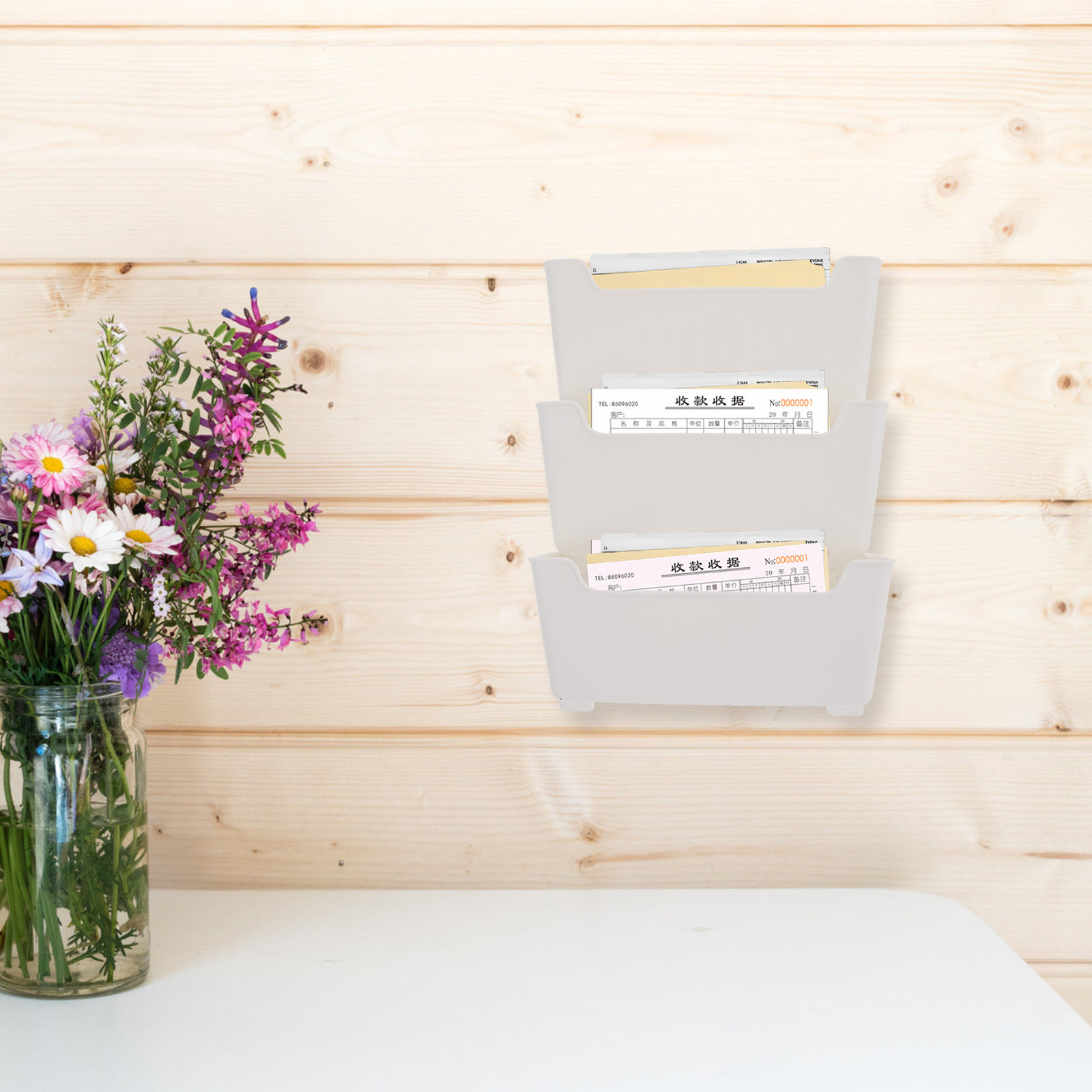 ชุดจัดระเบียบเอกสารติดผนัง 1 ช - Magazine Holder Rack บทวิจารณ์และราคา